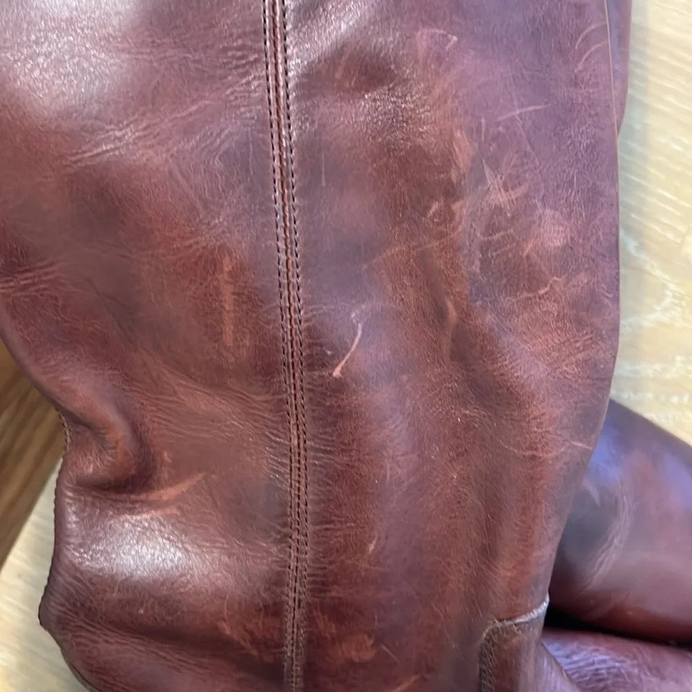 Frye Melissa tall boots Leather Knee-High Riding Boots in Brown size 9 NWOB